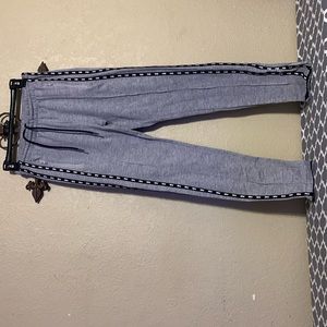 Pink Grey skinny joggers size small